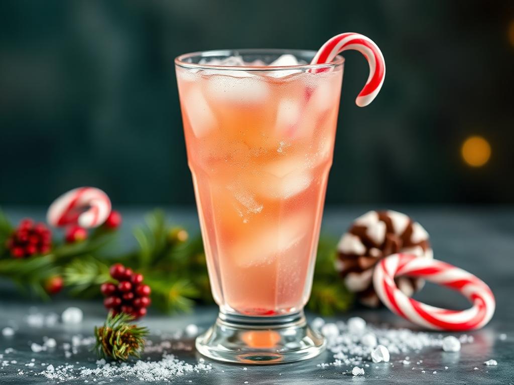 cocktail au bonbon Candy Cane Spritzer